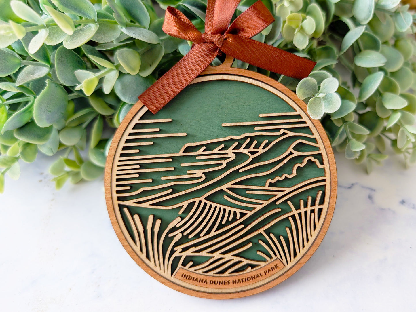Indiana Dunes national park ornament, Indiana Dunes ornament, Indiana Dunes souvenir, national park gifts, national park ornament, gift for hiker, Christmas gift