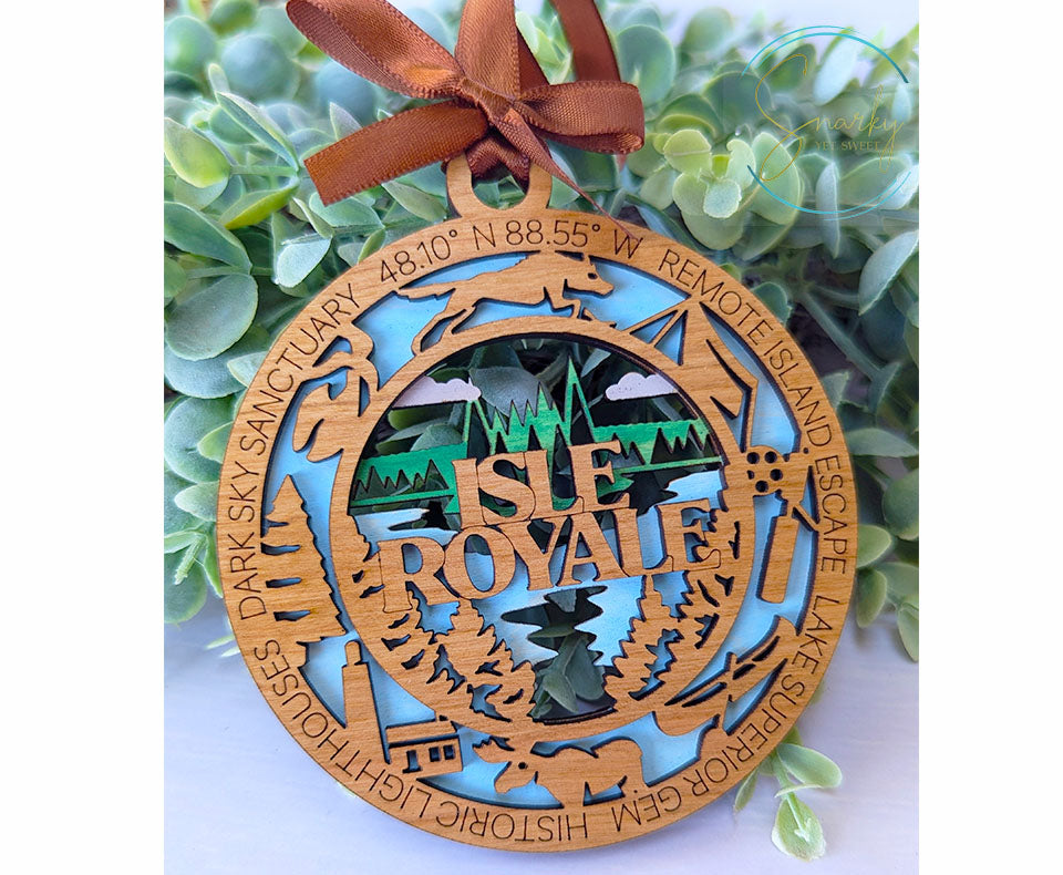 Isle Royale national park ornament