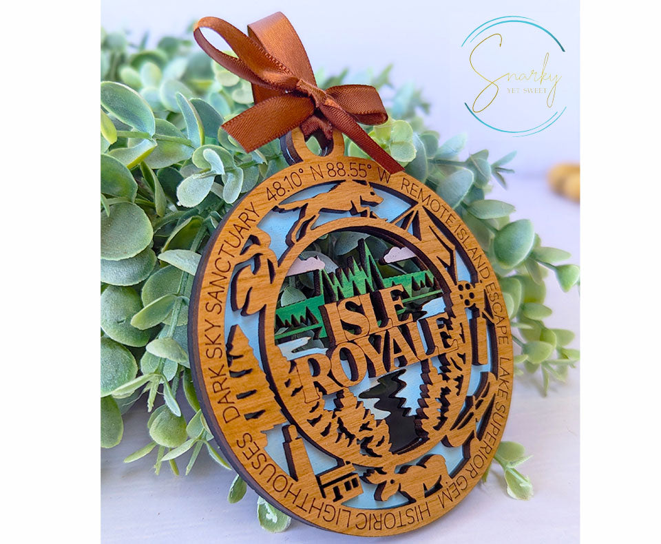 Isle Royale national park ornament