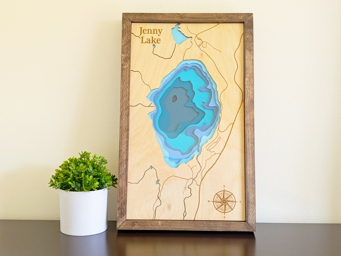Jenny Lake Depth Map