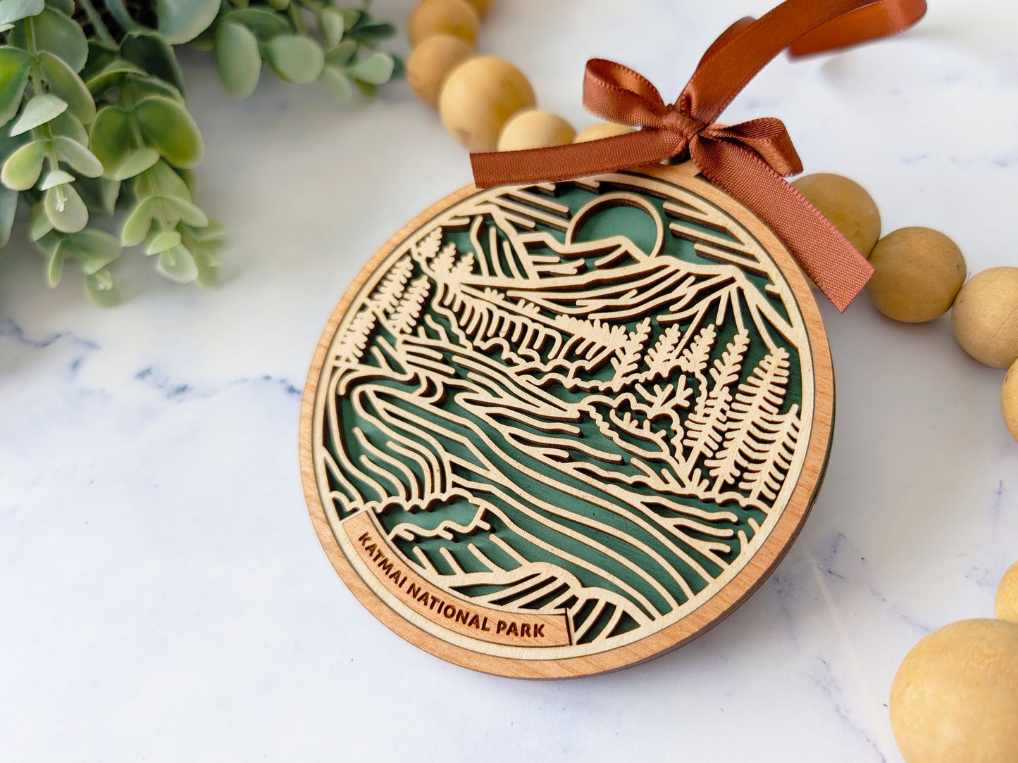 Katmai national park ornament, Katmai ornament, Katmai souvenir, national park gifts, national park ornament, gift for hiker, Christmas gift