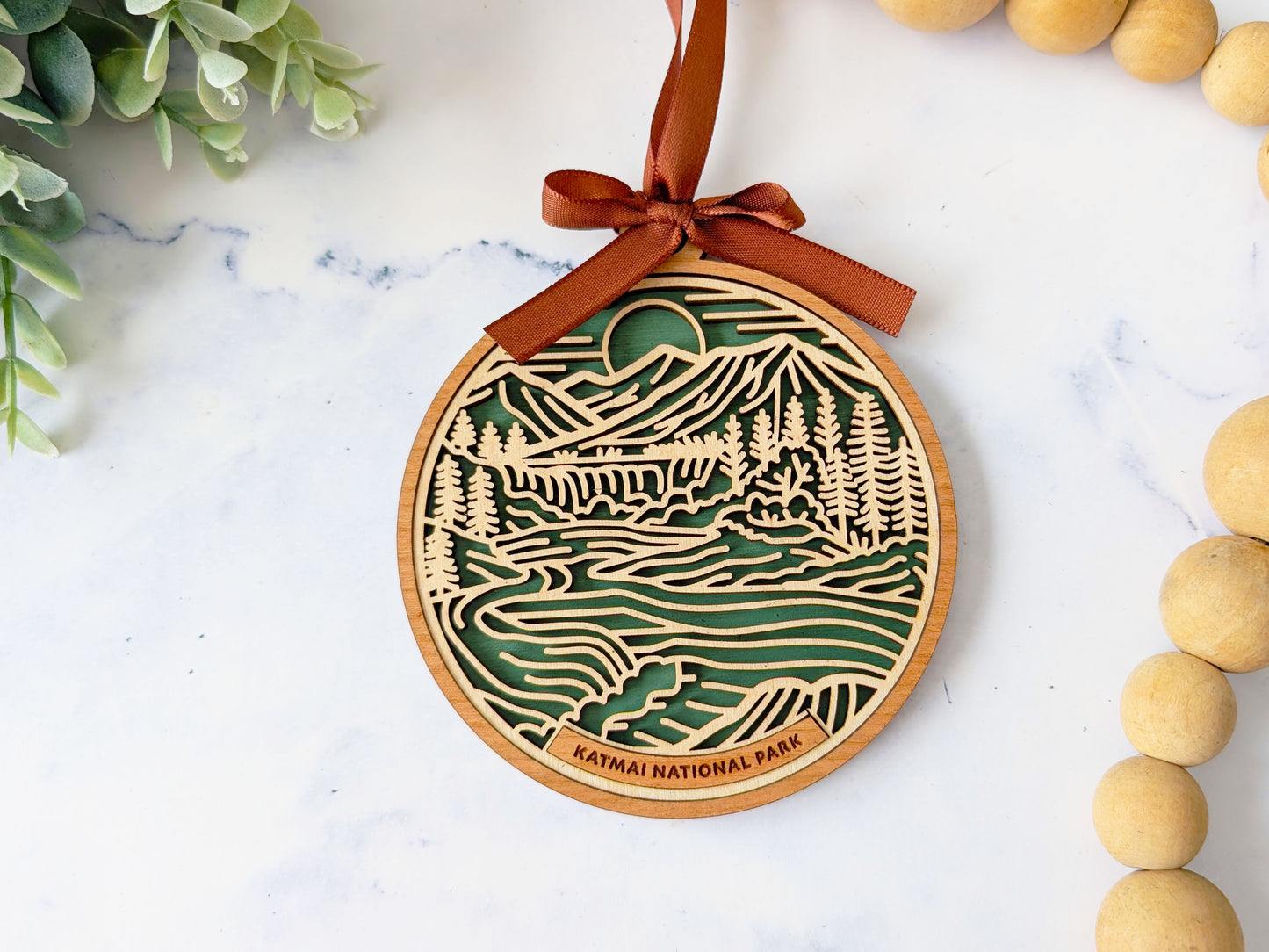 Katmai national park ornament, Katmai ornament, Katmai souvenir, national park gifts, national park ornament, gift for hiker, Christmas gift