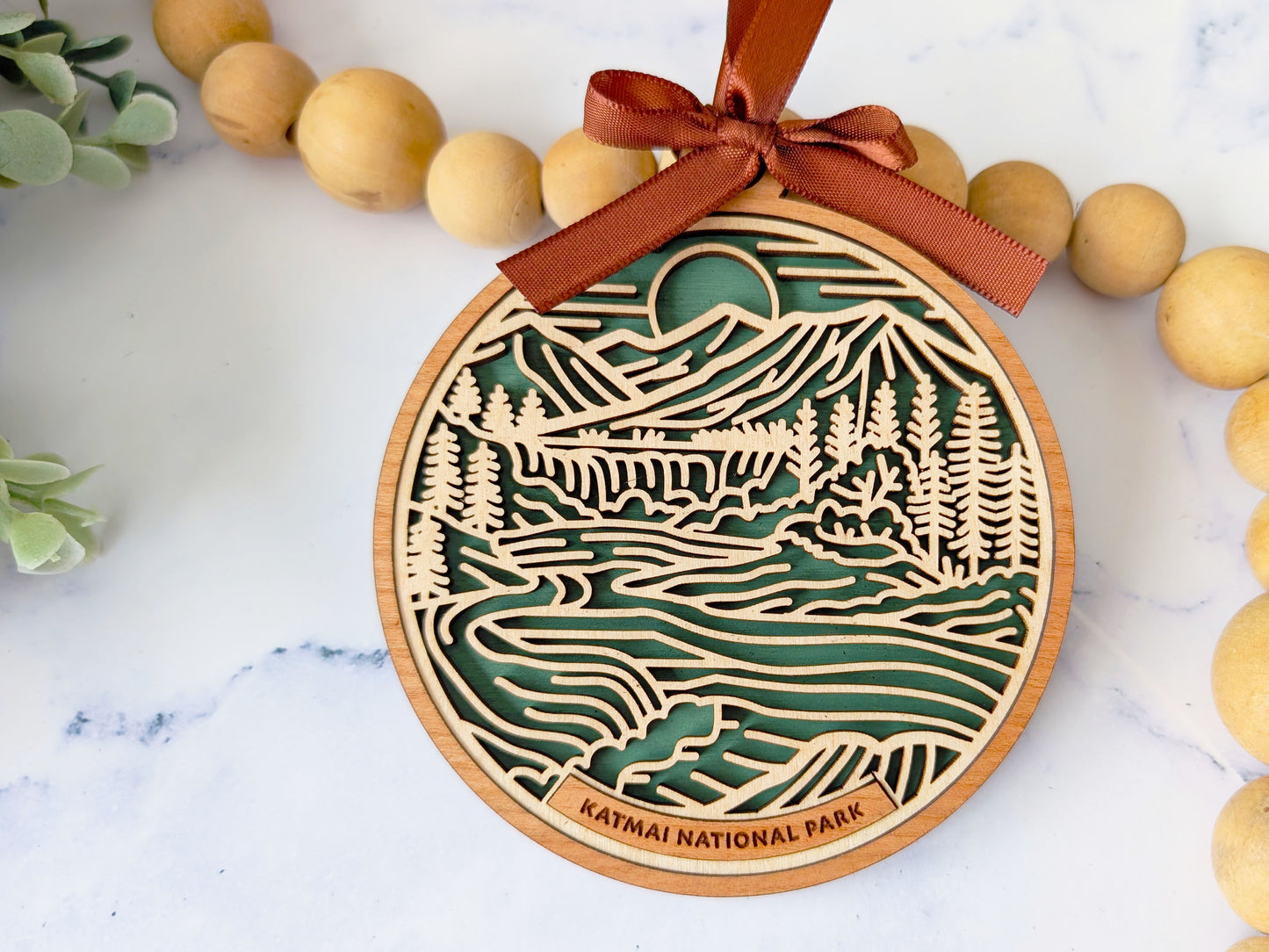 Katmai national park ornament, Katmai ornament, Katmai souvenir, national park gifts, national park ornament, gift for hiker, Christmas gift
