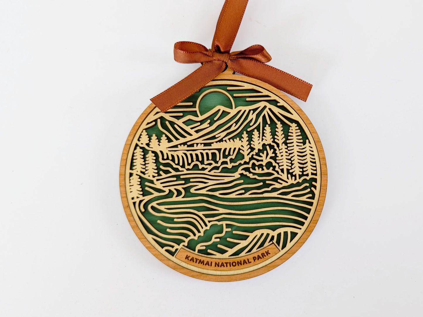 Katmai national park ornament, Katmai ornament, Katmai souvenir, national park gifts, national park ornament, gift for hiker, Christmas gift