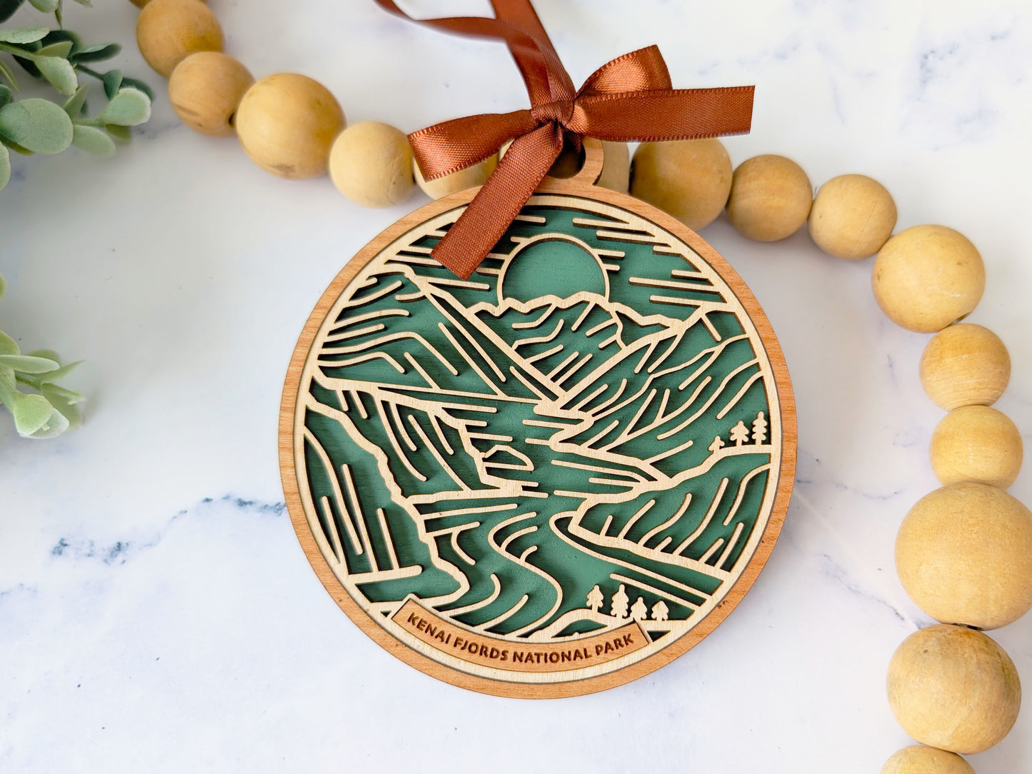 Kenai Fjords national park ornament, Kenai Fjords ornament, Kenai Fjords souvenir, national park gifts, national park ornament, gift for hiker, Christmas gift