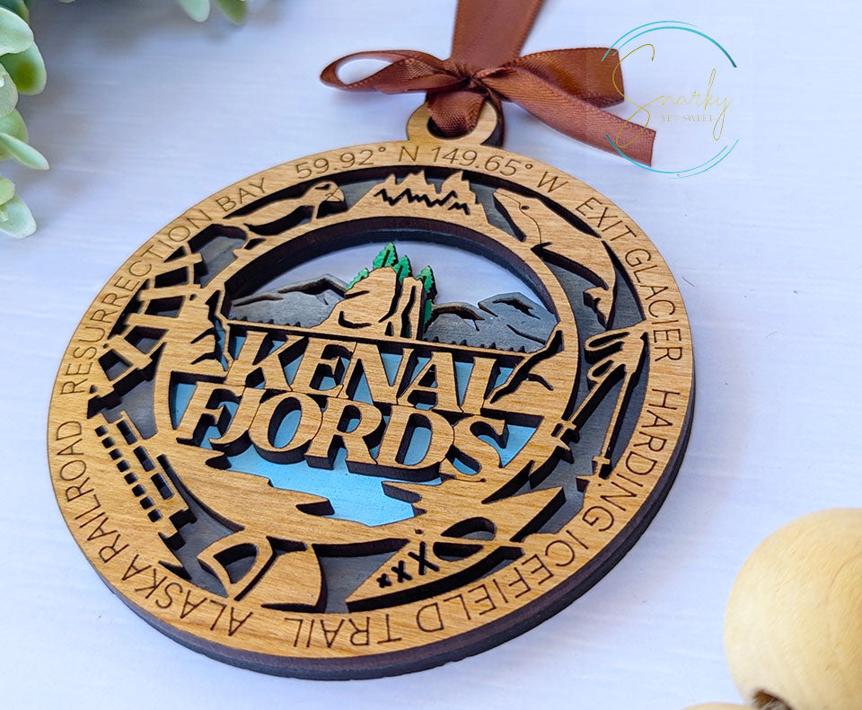 Kenai Fjords national park ornament