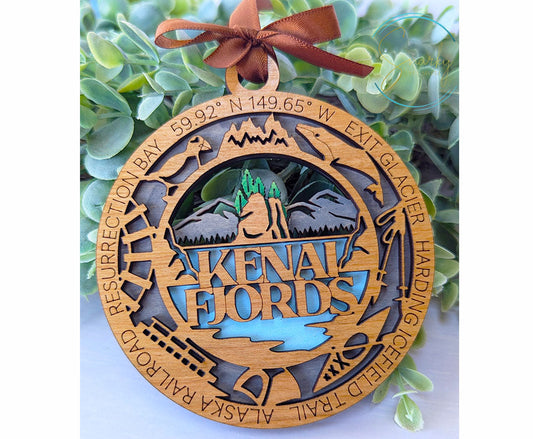 Kenai Fjords national park ornament