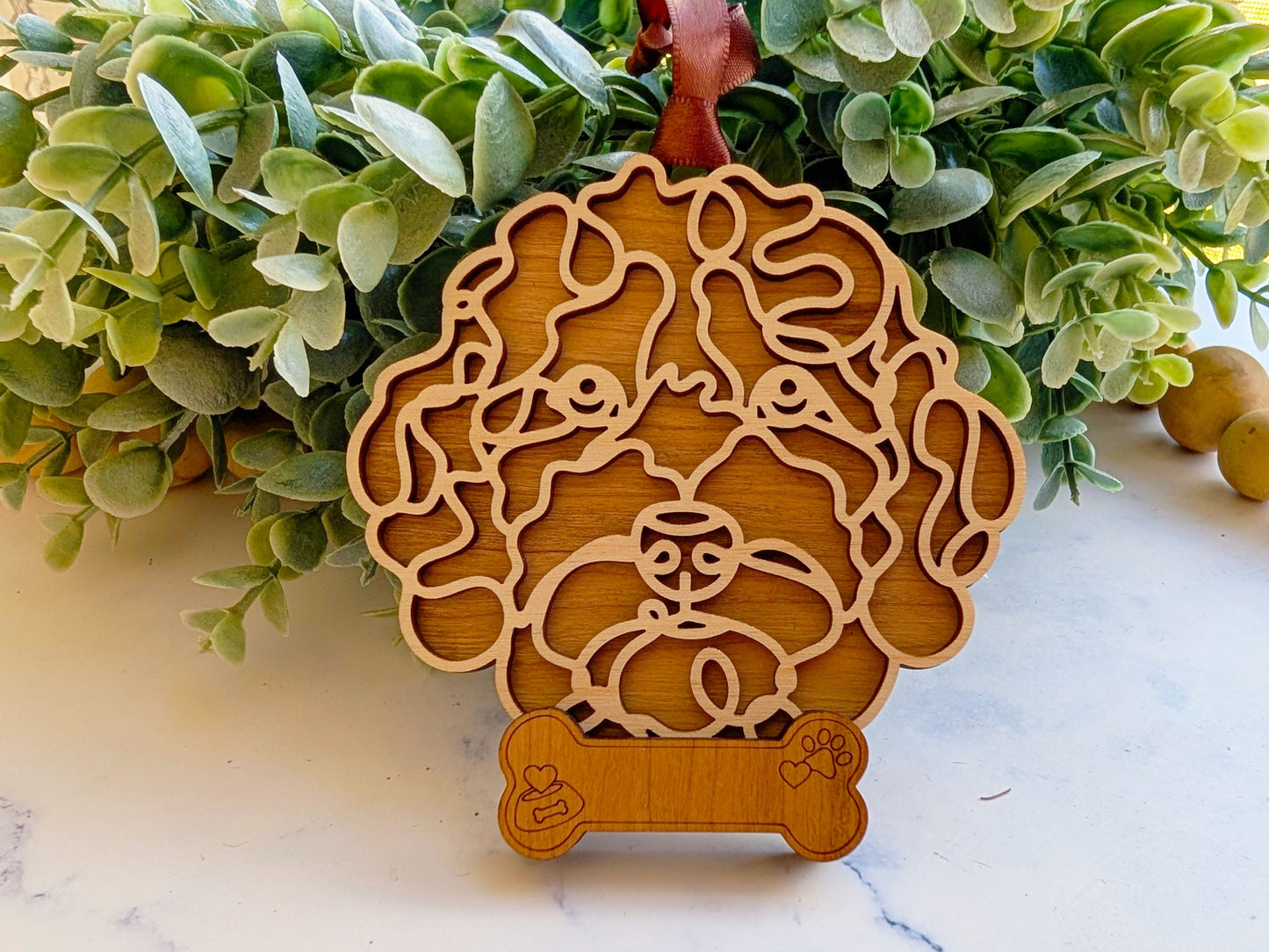 Labradoodle Dog Ornament