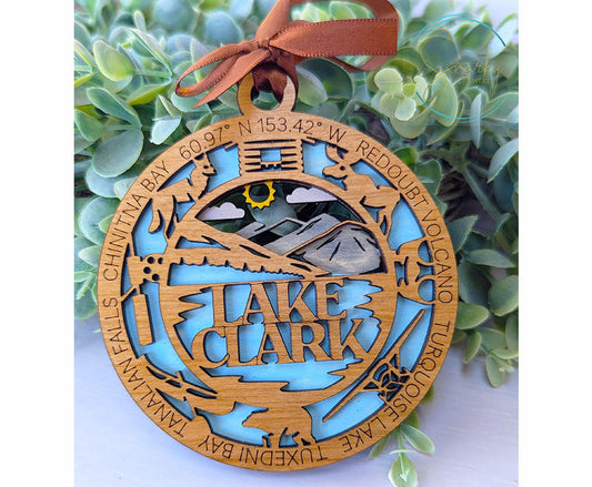 Lake Clark national park ornament