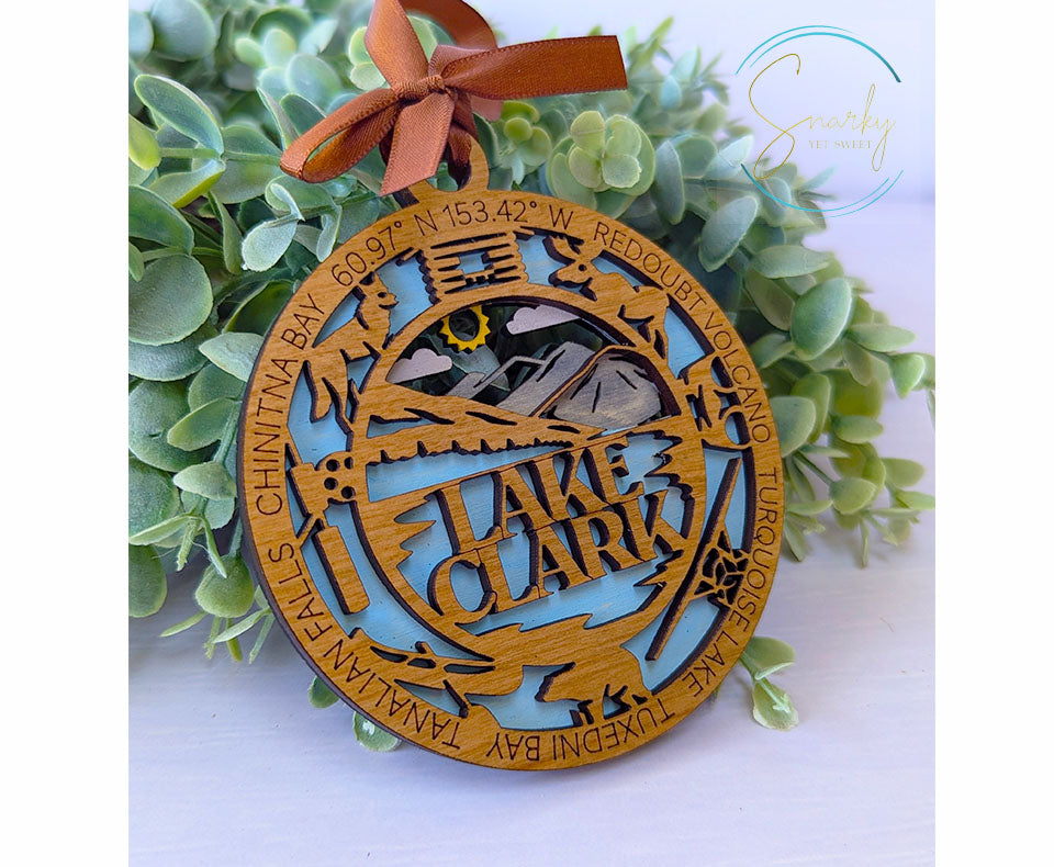 Lake Clark national park ornament