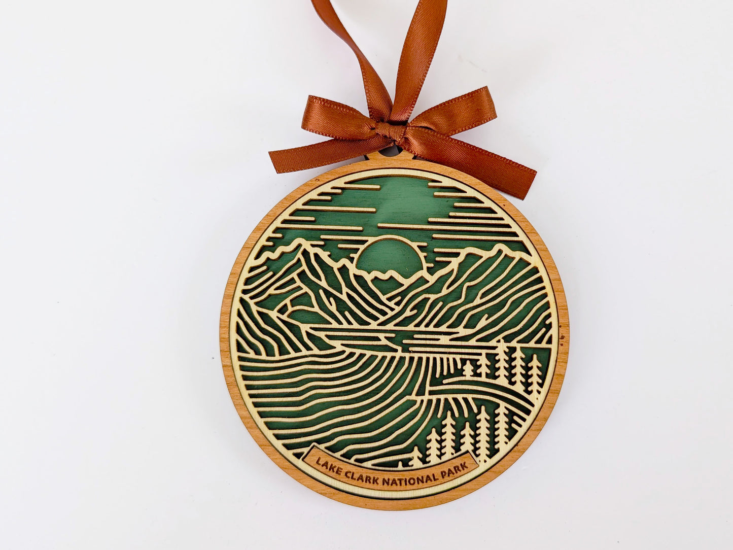 Lake Clark national park ornament, Lake Clark ornament, Lake Clark souvenir, national park gifts, national park ornament, gift for hiker, Christmas gift