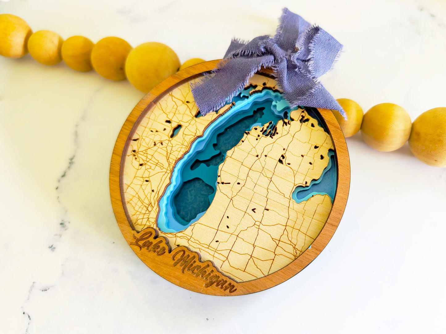 Lake Michigan Lake Depth Ornament