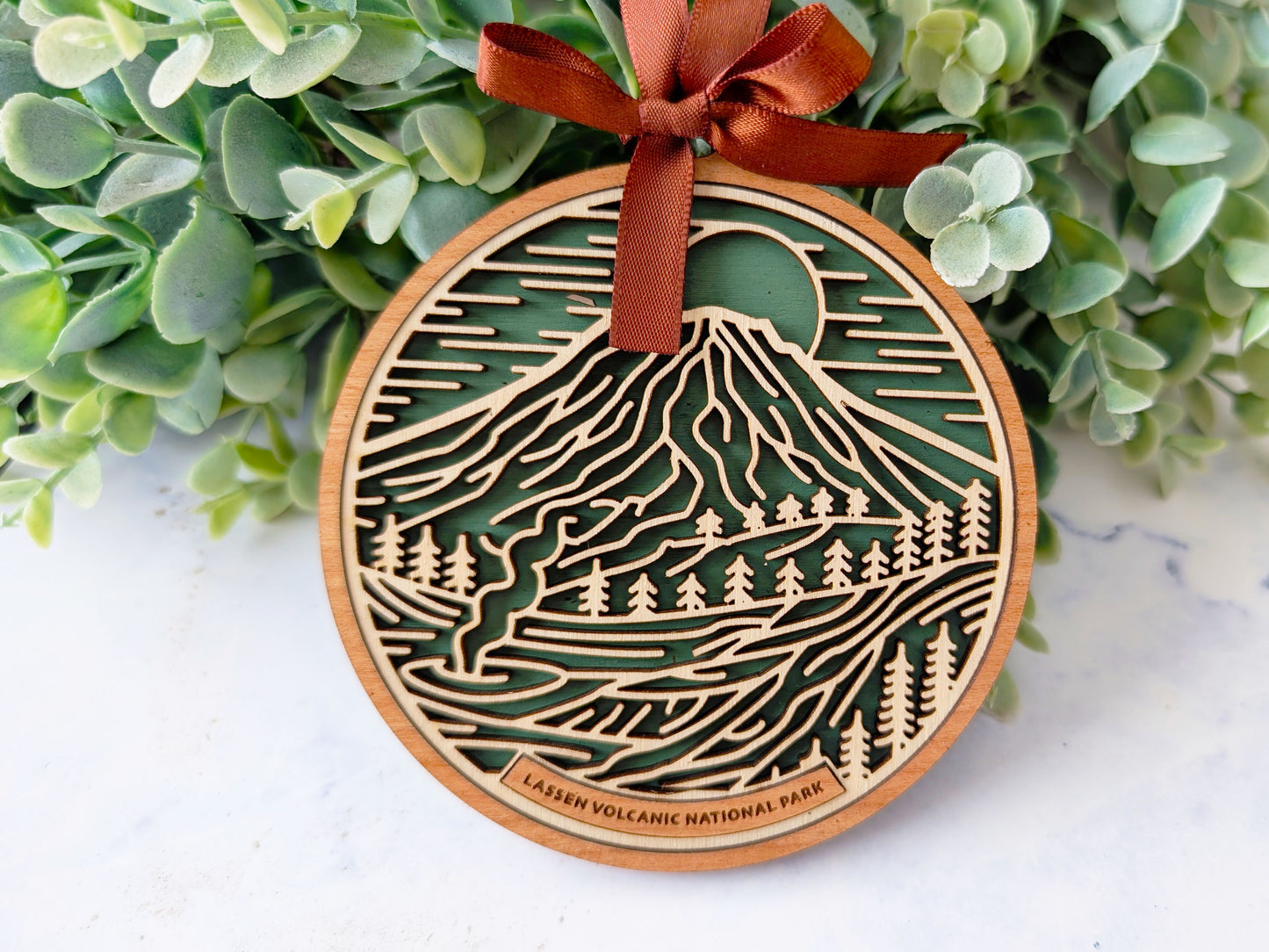 Lassen Volcanic national park ornament, Lassen Volcanic ornament, Lassen Volcanic souvenir, national park gifts, national park ornament, gift for hiker, Christmas gift