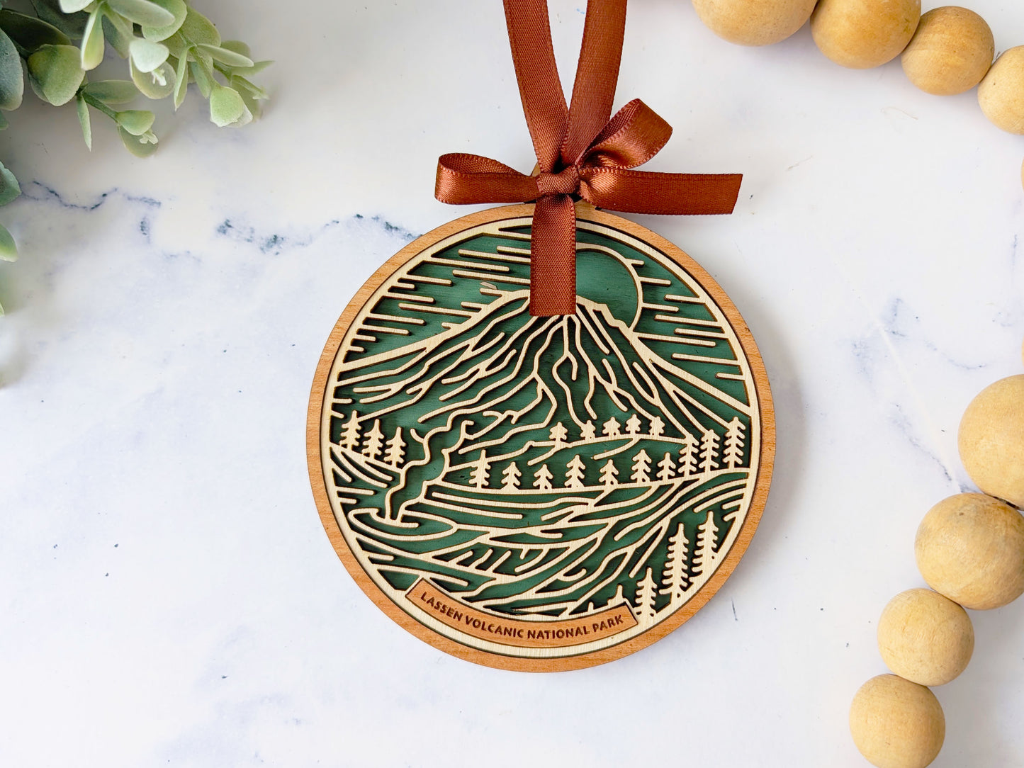 Lassen Volcanic national park ornament, Lassen Volcanic ornament, Lassen Volcanic souvenir, national park gifts, national park ornament, gift for hiker, Christmas gift