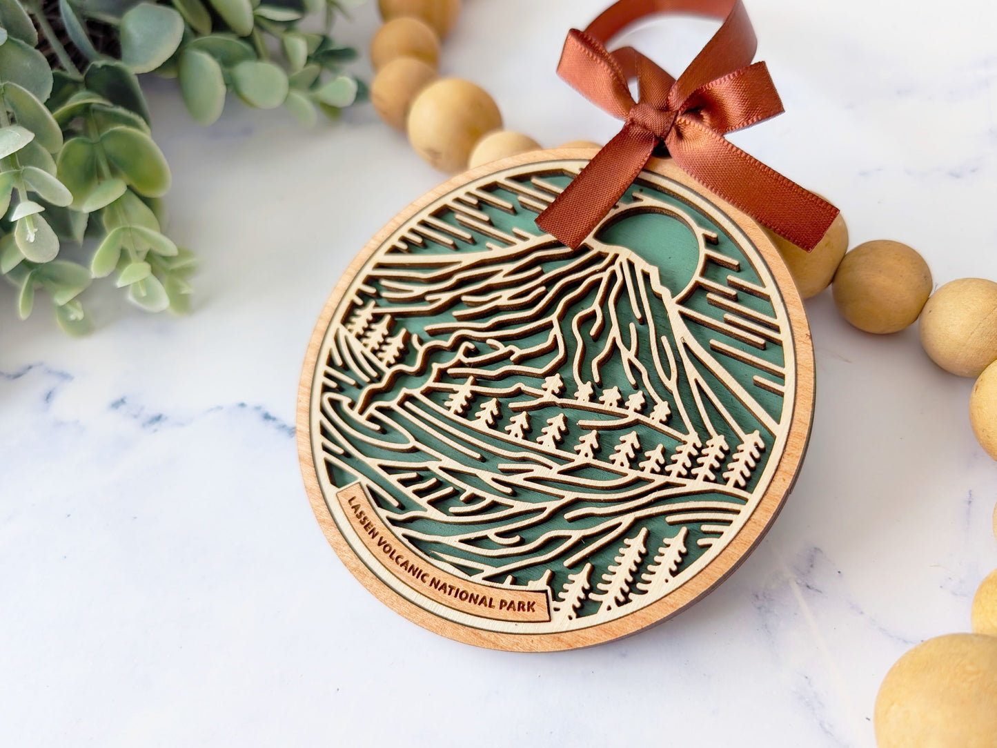 Lassen Volcanic national park ornament, Lassen Volcanic ornament, Lassen Volcanic souvenir, national park gifts, national park ornament, gift for hiker, Christmas gift