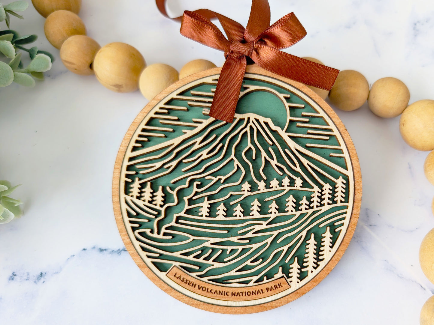 Lassen Volcanic national park ornament, Lassen Volcanic ornament, Lassen Volcanic souvenir, national park gifts, national park ornament, gift for hiker, Christmas gift