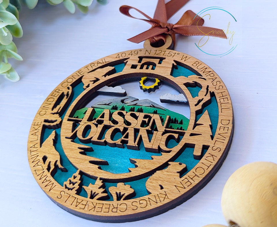 Lassen Volcanic national park ornament