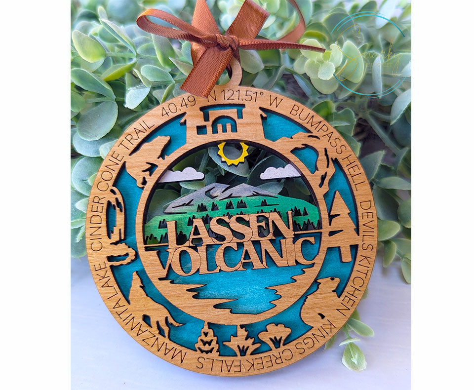 Lassen Volcanic national park ornament