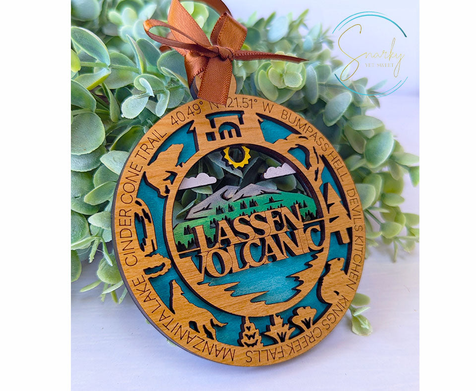 Lassen Volcanic national park ornament