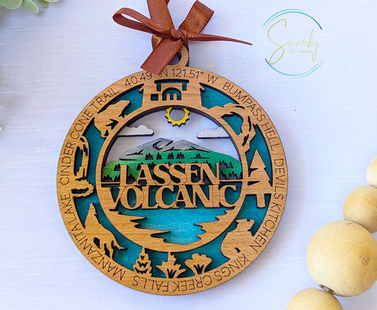 Lassen Volcanic national park ornament