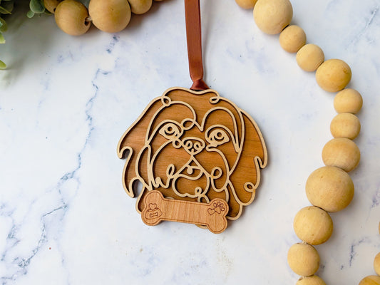 Lhasa Apso Dog Ornament