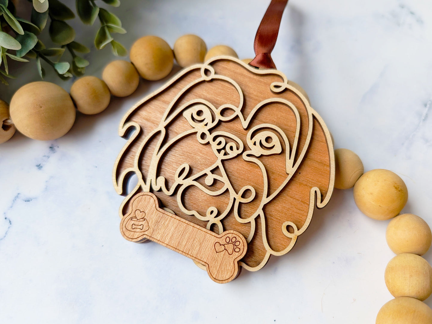 Lhasa Apso Dog Ornament