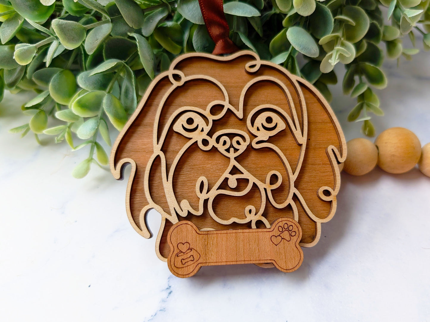 Lhasa Apso Dog Ornament