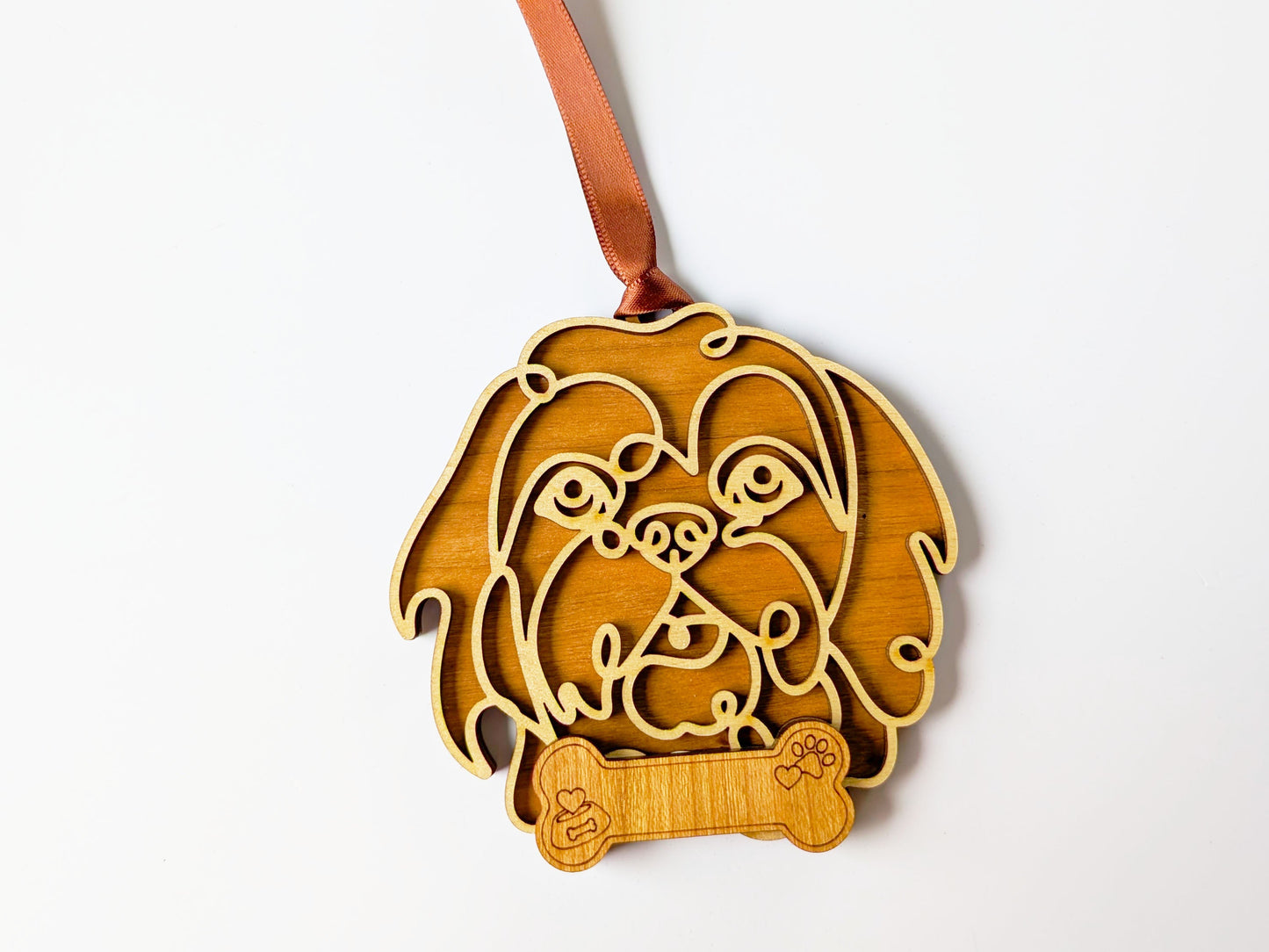 Lhasa Apso Dog Ornament