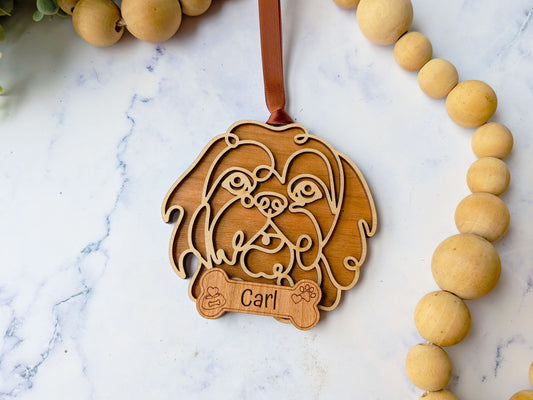 Lhasa Apso Dog Ornament