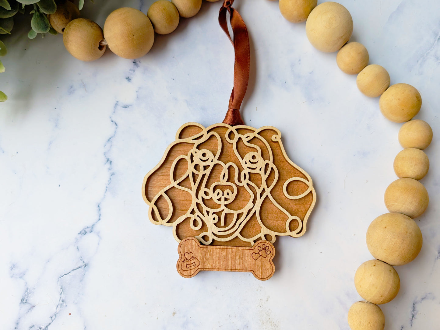 Dachshund- Long Hair Dog Ornament