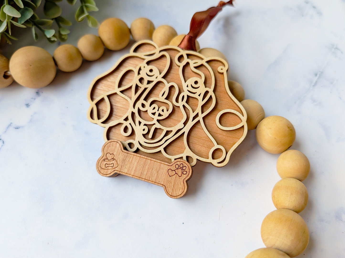 Dachshund- Long Hair Dog Ornament