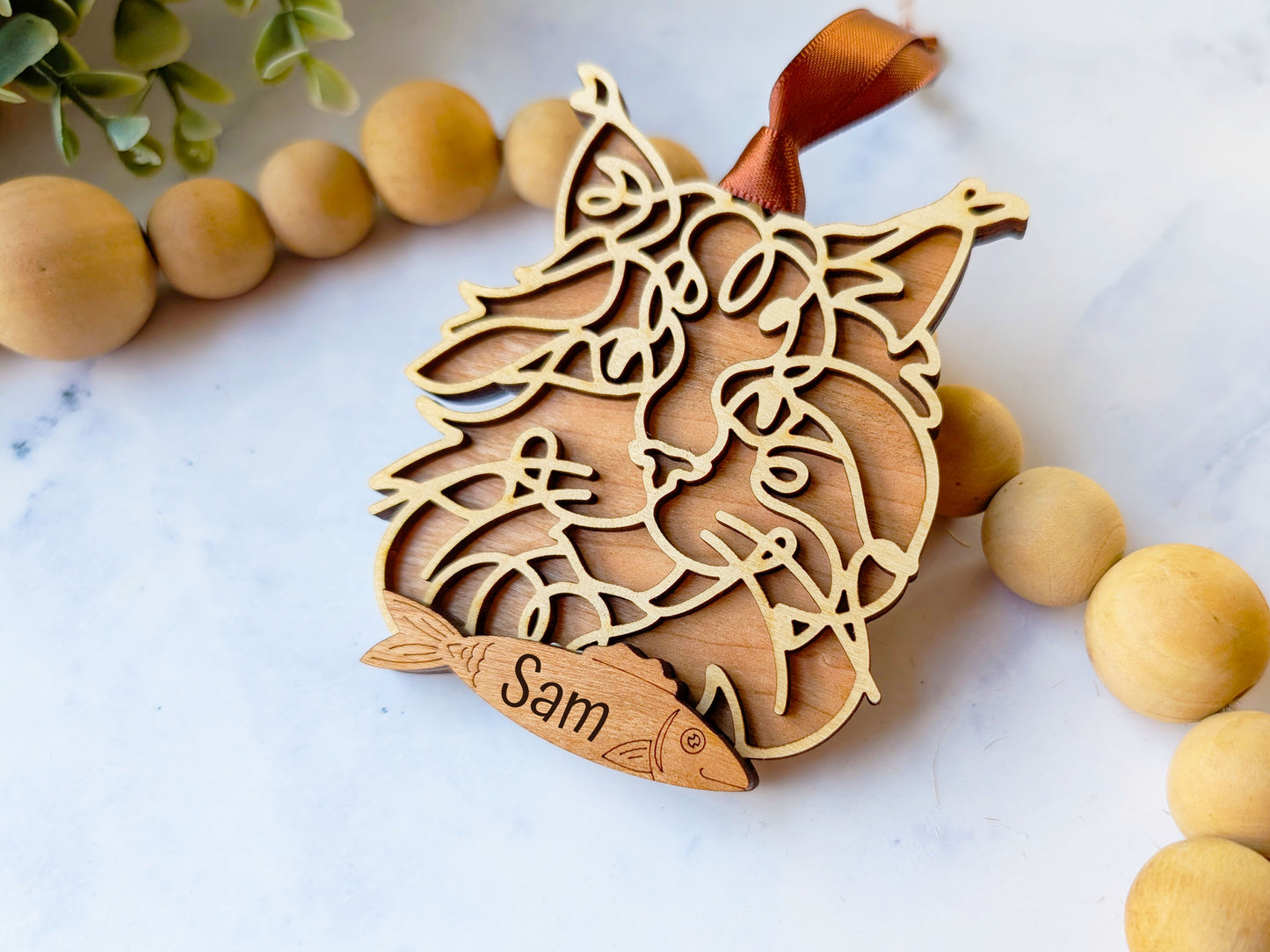 Maine Coon Cat Ornament