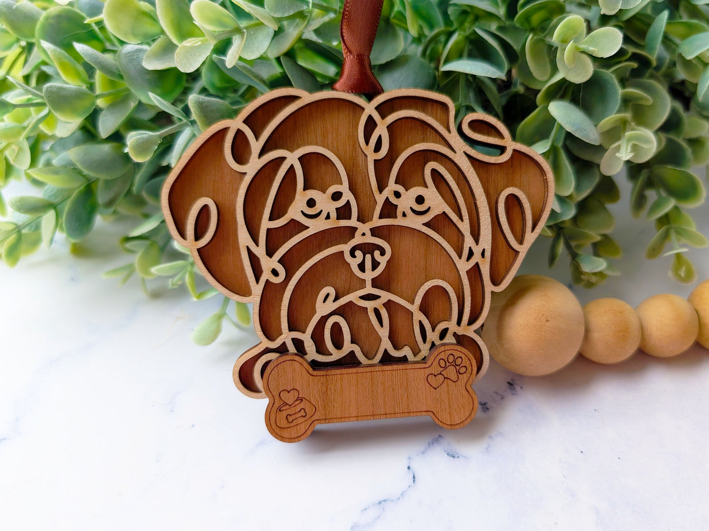 Maltese Dog Ornament