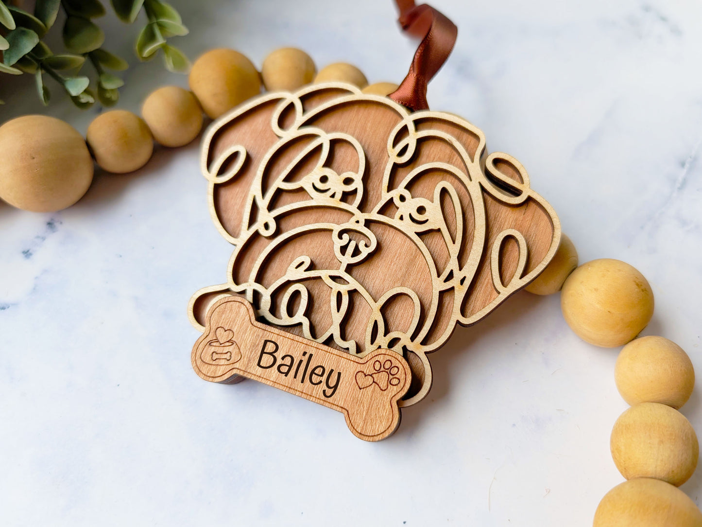 Maltese Dog Ornament