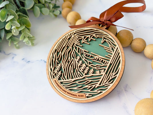 Mammoth Cave national park ornament, Mammoth Cave ornament, Mammoth Cave souvenir, national park gifts, national park ornament, gift for hiker, Christmas gift