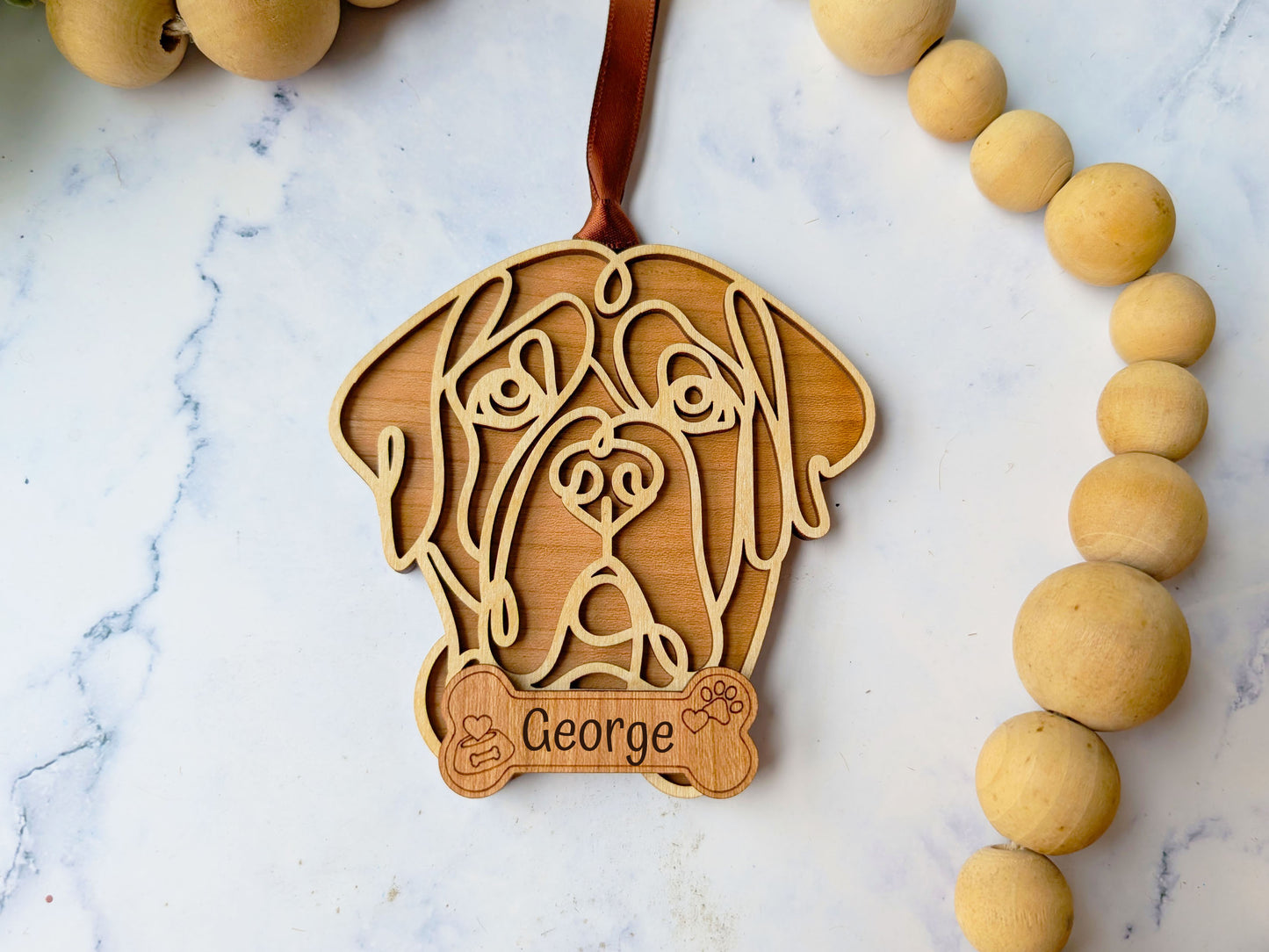 Mastiff Dog Ornament