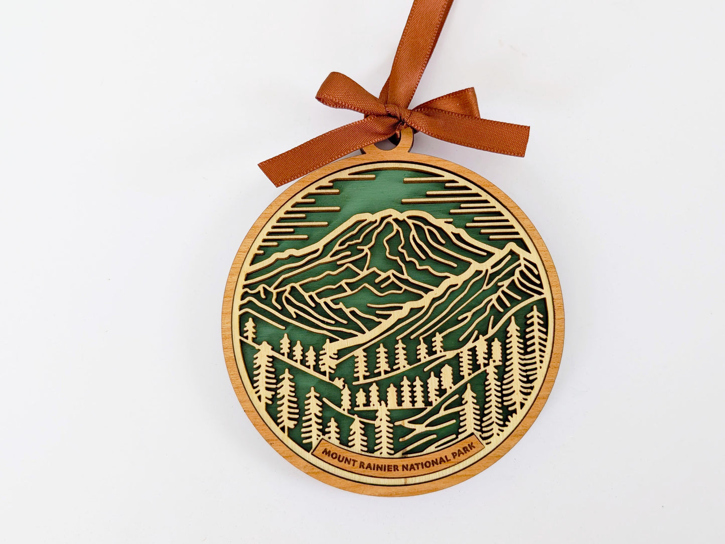 Mount Rainier national park ornament, Mount Rainier ornament, Mount Rainier souvenir, national park gifts, national park ornament, gift for hiker, Christmas gift