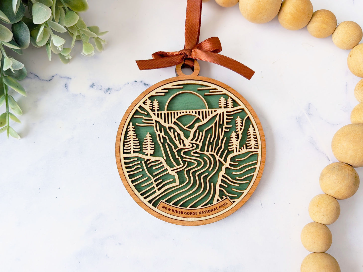 New River Gorge national park ornament, New River Gorge ornament, New River Gorge souvenir, national park gifts, national park ornament, gift for hiker, Christmas gift