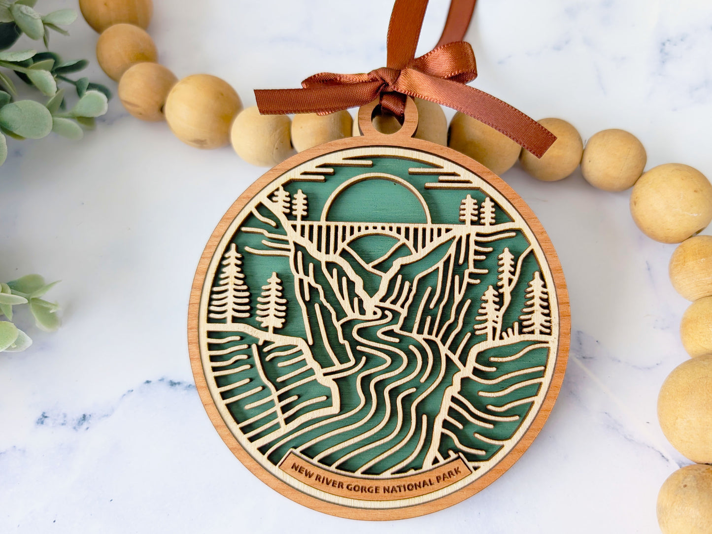 New River Gorge national park ornament, New River Gorge ornament, New River Gorge souvenir, national park gifts, national park ornament, gift for hiker, Christmas gift