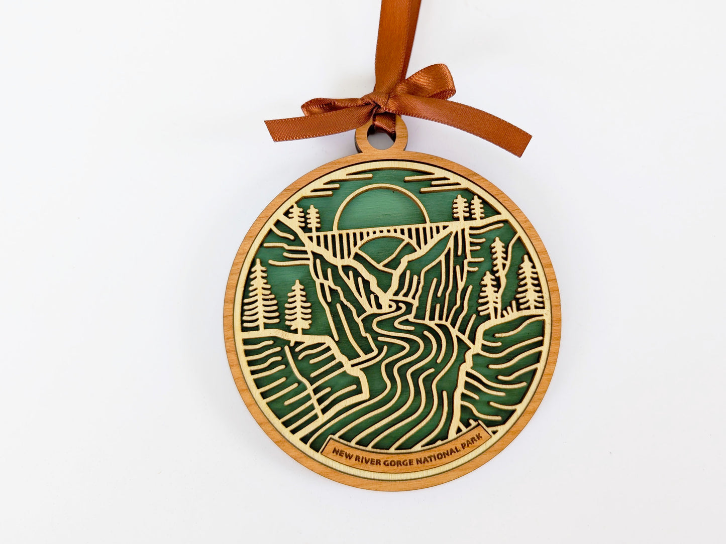 New River Gorge national park ornament, New River Gorge ornament, New River Gorge souvenir, national park gifts, national park ornament, gift for hiker, Christmas gift