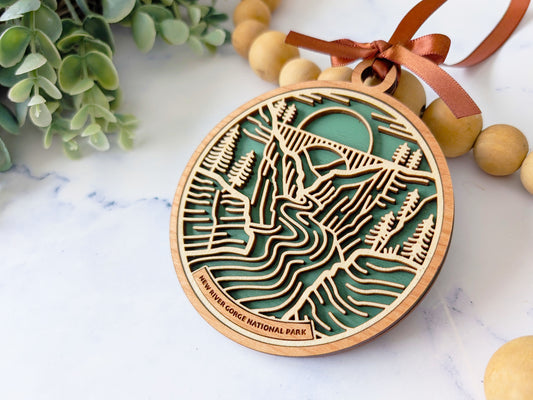 New River Gorge national park ornament, New River Gorge ornament, New River Gorge souvenir, national park gifts, national park ornament, gift for hiker, Christmas gift