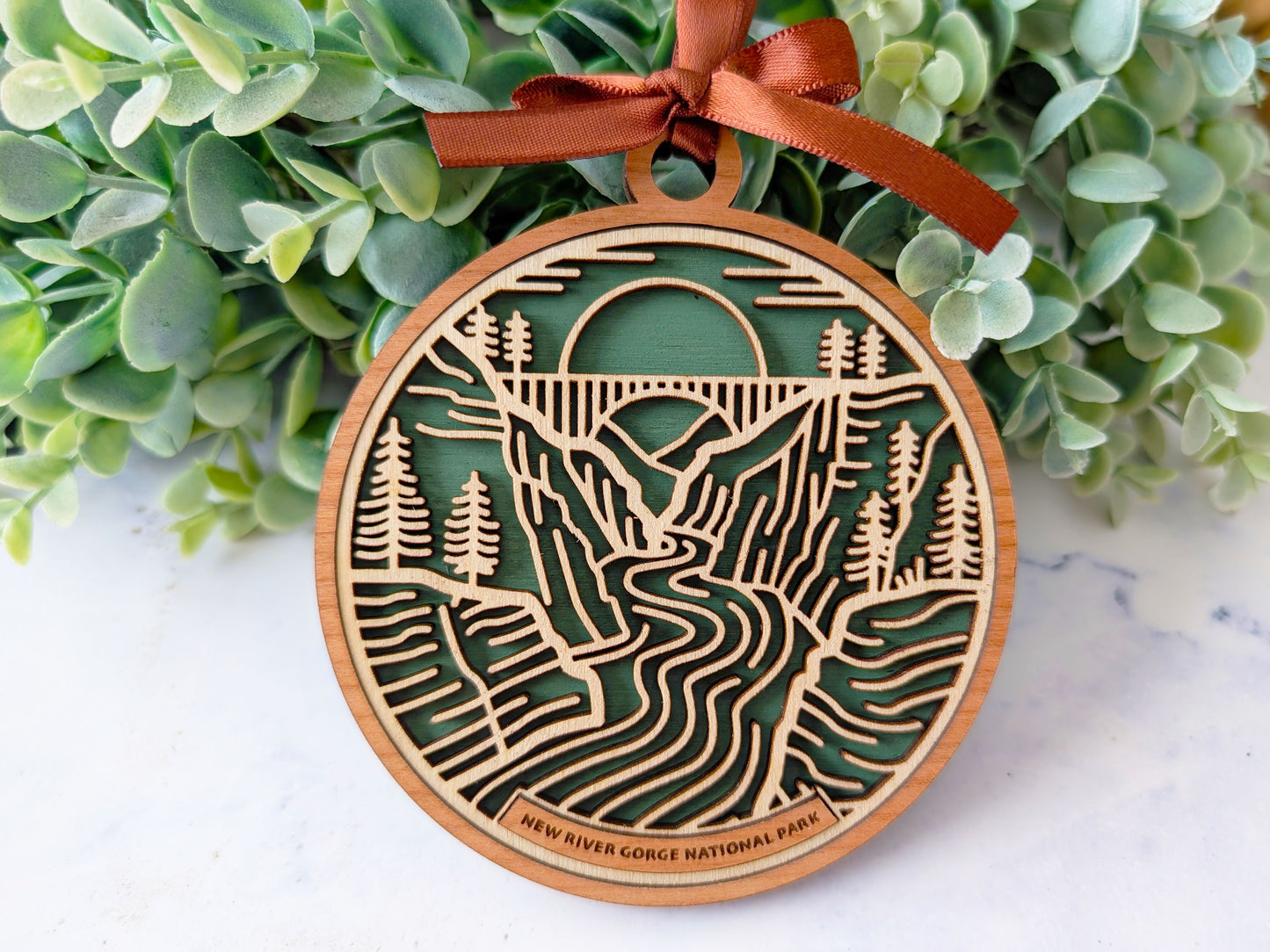 New River Gorge national park ornament, New River Gorge ornament, New River Gorge souvenir, national park gifts, national park ornament, gift for hiker, Christmas gift