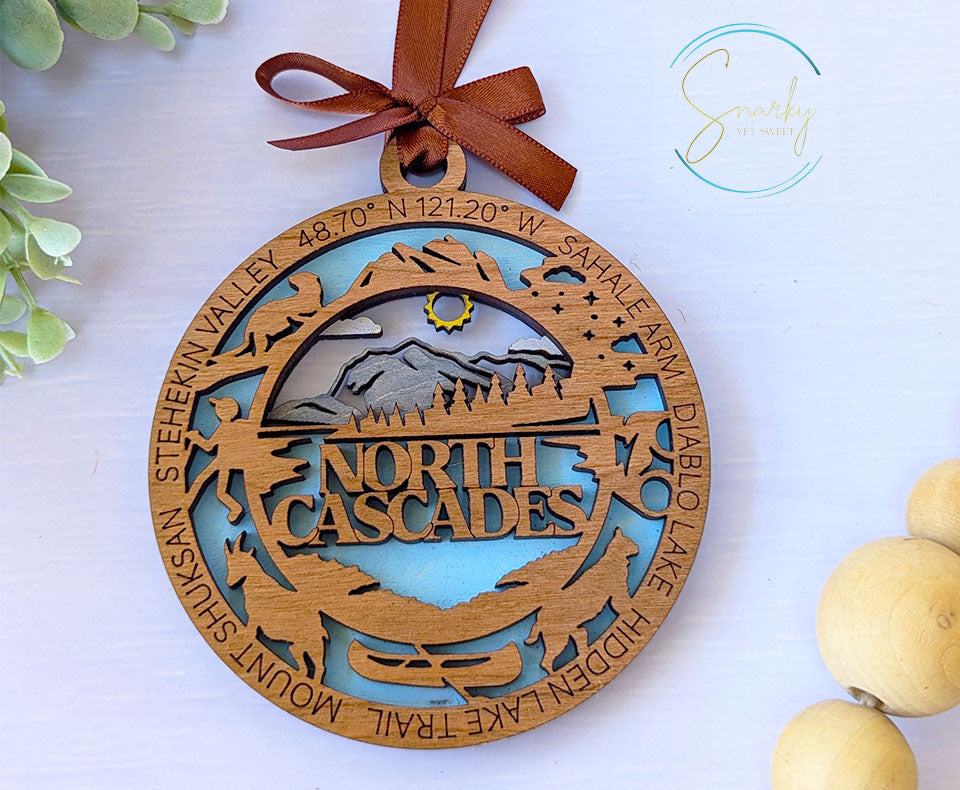 North Cascades national park ornament