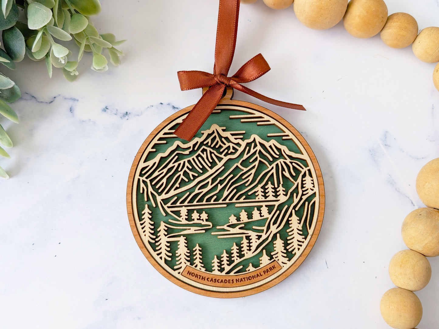 North Cascades national park ornament, North Cascades ornament, North Cascades souvenir, national park gifts, national park ornament, gift for hiker, Christmas gift