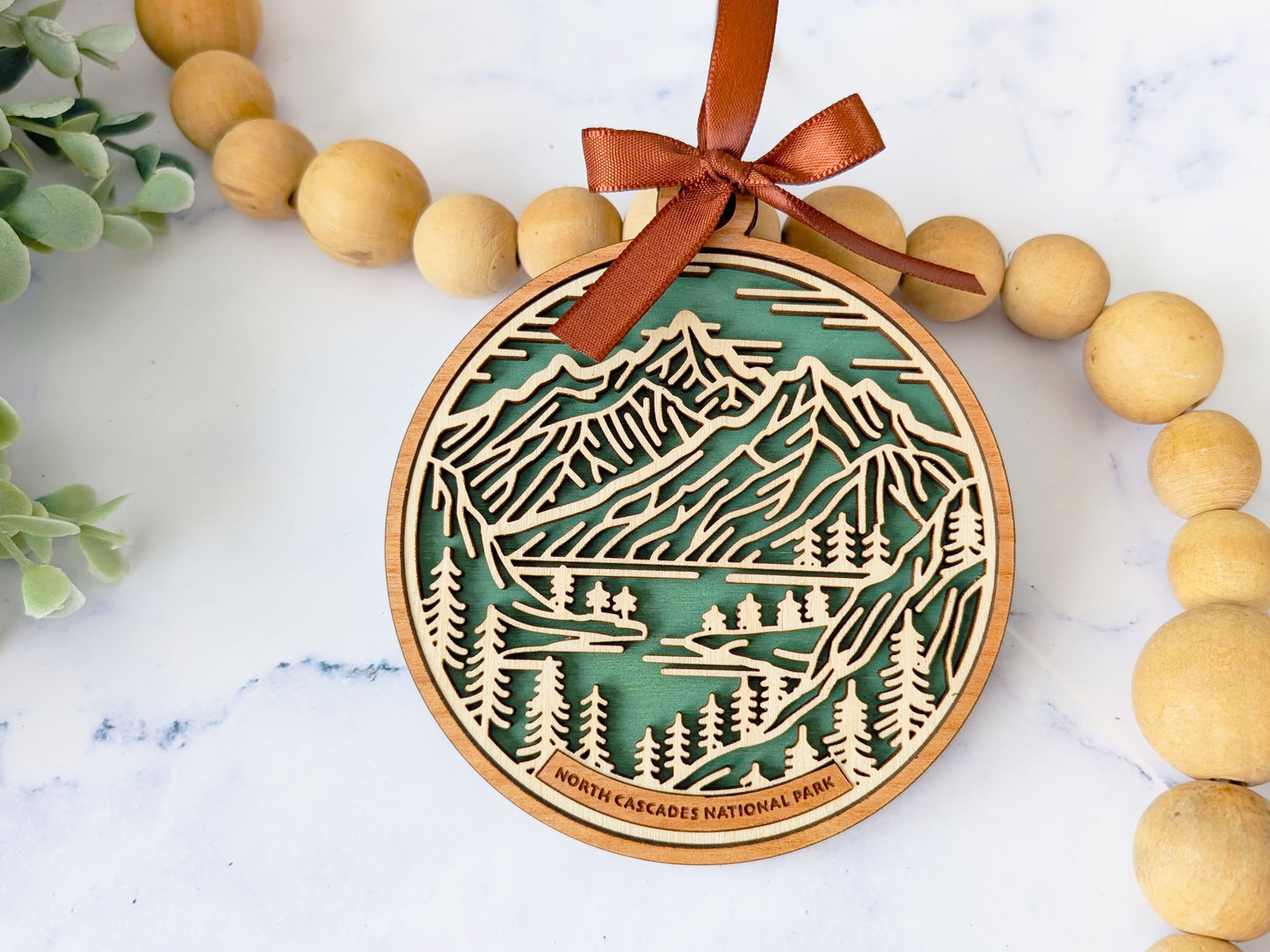 North Cascades national park ornament, North Cascades ornament, North Cascades souvenir, national park gifts, national park ornament, gift for hiker, Christmas gift