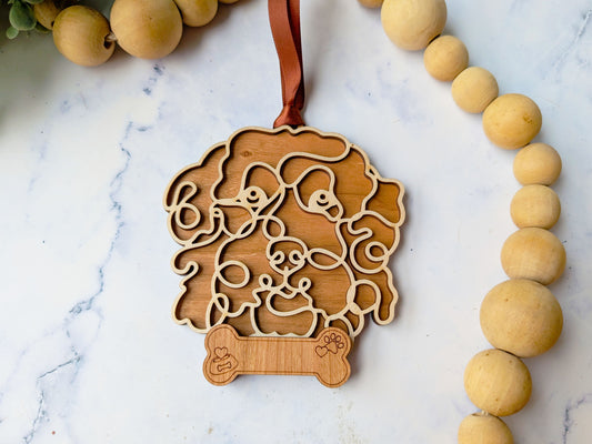 Old English Sheepdog Dog Ornament