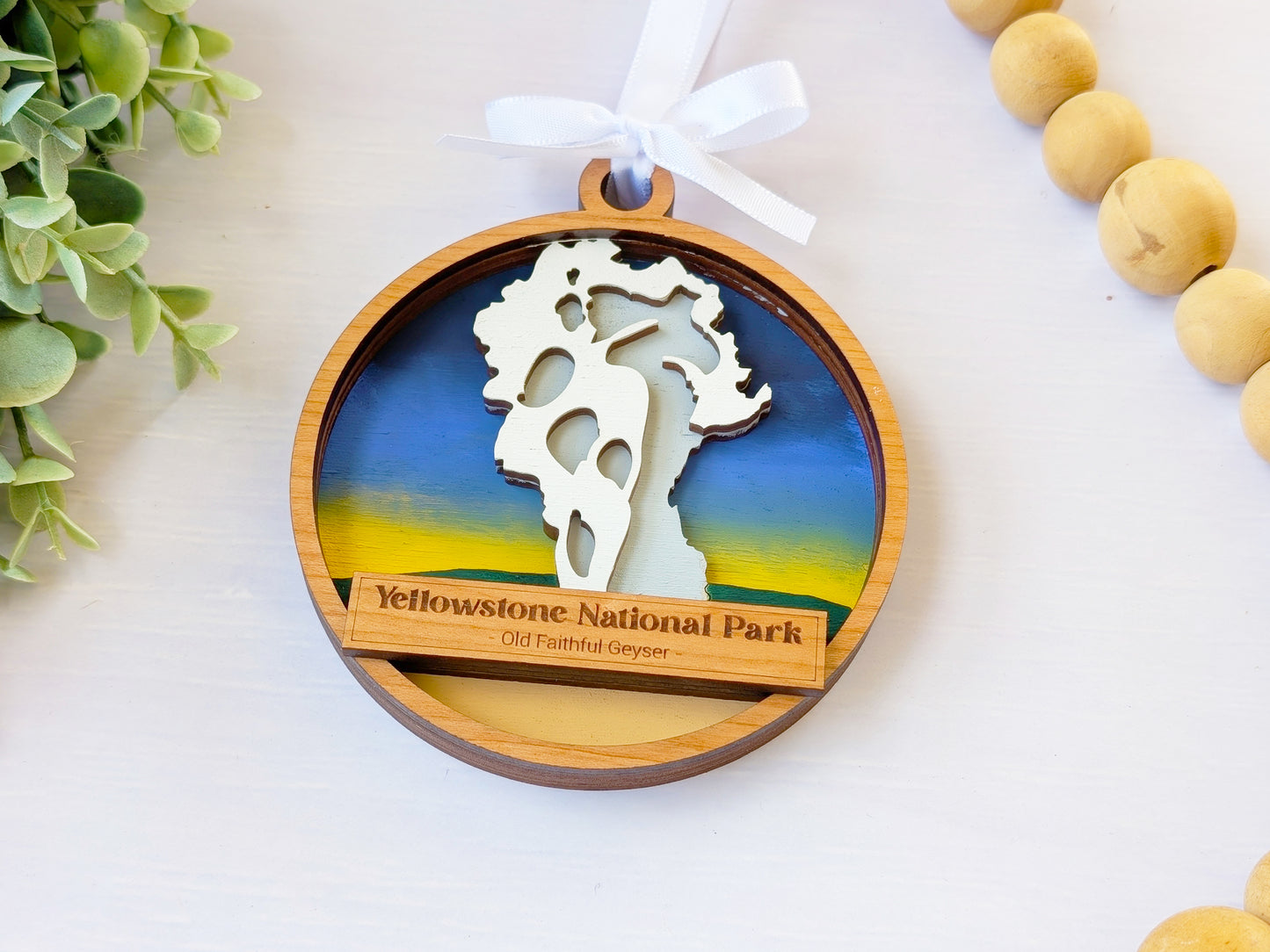 Yellowstone Old Faithful Ornament