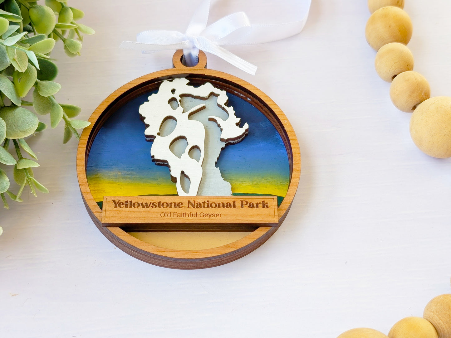 Yellowstone Old Faithful Ornament