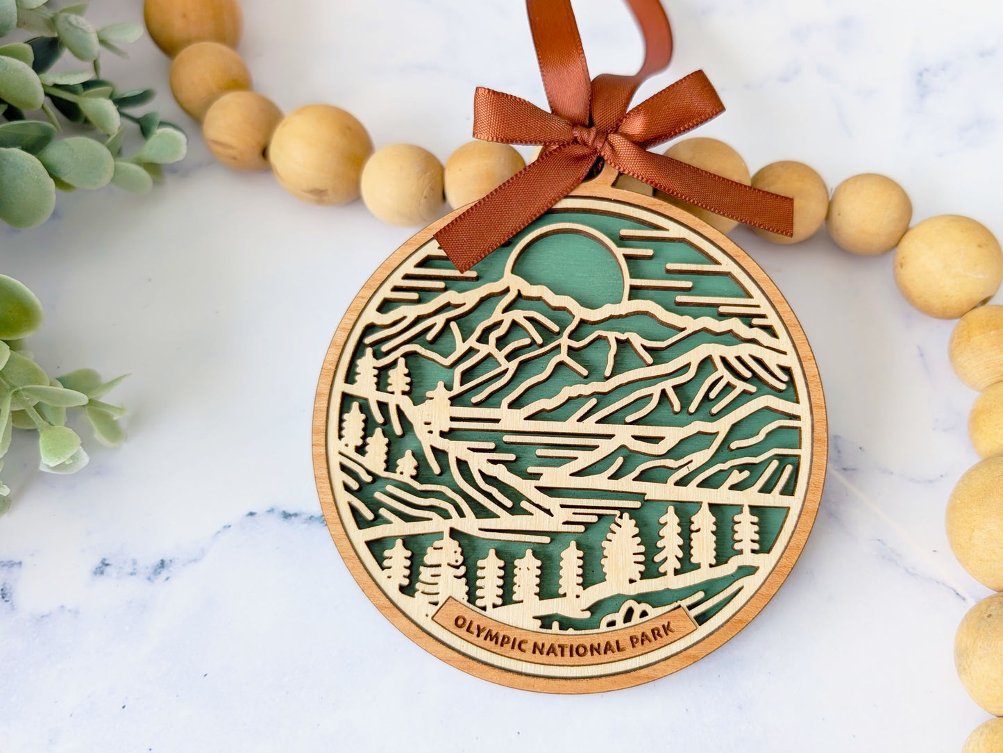 Olympic national park ornament, Olympic ornament, Olympic souvenir, national park gifts, national park ornament, gift for hiker, Christmas gift