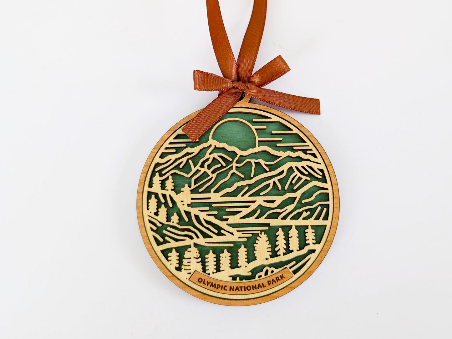 Olympic national park ornament, Olympic ornament, Olympic souvenir, national park gifts, national park ornament, gift for hiker, Christmas gift